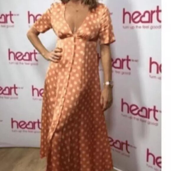 Zara Polka Dot Dress in Salmon Blogger’s Favorite - S - Picture 4 of 7